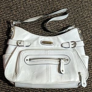 Rosetti white leather purse